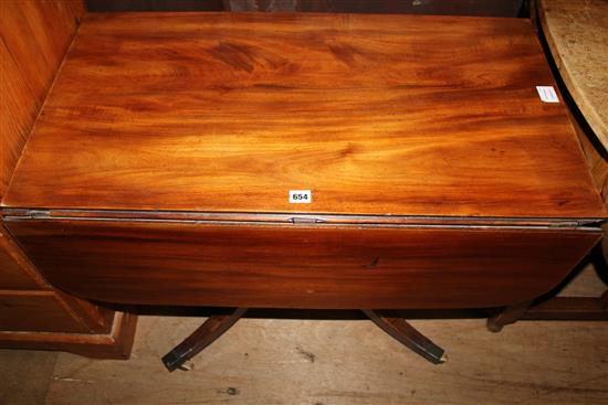 George IV mahogany drop flap breakfast table